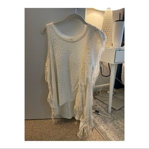 Free people white flowy top